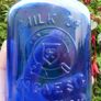 Antique Cobalt Blue Embossed PHILLIPS MILK of MAGNESIA The Chas. H. Phillips Chemical Company Glenbrook, Conn. Medicine Bottle Image 2