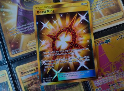 Beast Ring ! Secret Rare ! from Forbidden Light Set ! 2018 ! Pokemon Card !