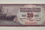 Jugoslavia 20 Dinara 1978 Banknote