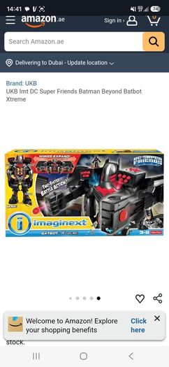 Fisher-Price ImaginextDC Super Friends Batbot Xtreme--Red/Black