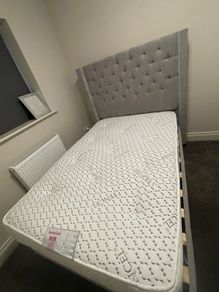 Small Double bed and Mattress (4ft)