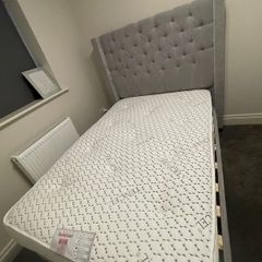 Small Double bed and Mattress (4ft)
