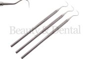 3x Dental Examination Probe 23 Oral Hygiene Stainless Steel Tool