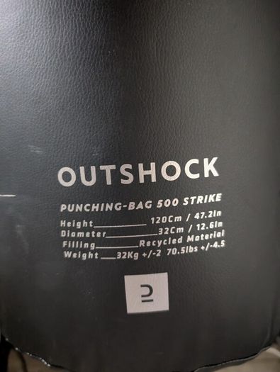 Boxing bag and bracket