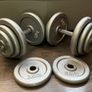 2x19.6kg adjustable cast iron dumbbells Image 2