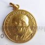 Vintage Gold Plated Pope John Paul II and Queen of Poland Our Lady Image 8