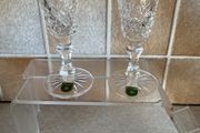 2 Handcrafted Cavan Crystal Candle Holders 5" tall