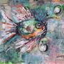 ArtH2o 2025 Lucky Fish, A3 Mixed Media Acrylic on 300gsm Aquarelle Paper Image 3