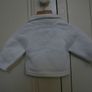 The Little White Company White Cotton Knit Cardigan Age 0 - 3 Months - Like New Image 3