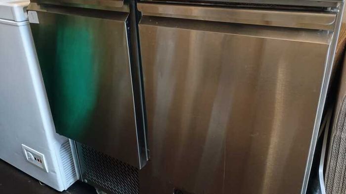 Finntec Commercial 2 Door Undercounter Fridge  Stainless Steel