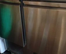Finntec Commercial 2 Door Undercounter Fridge  Stainless Steel