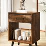 Nightstand Set of 2, Bedside Table, Side Table with Fabric Drawer Image 5