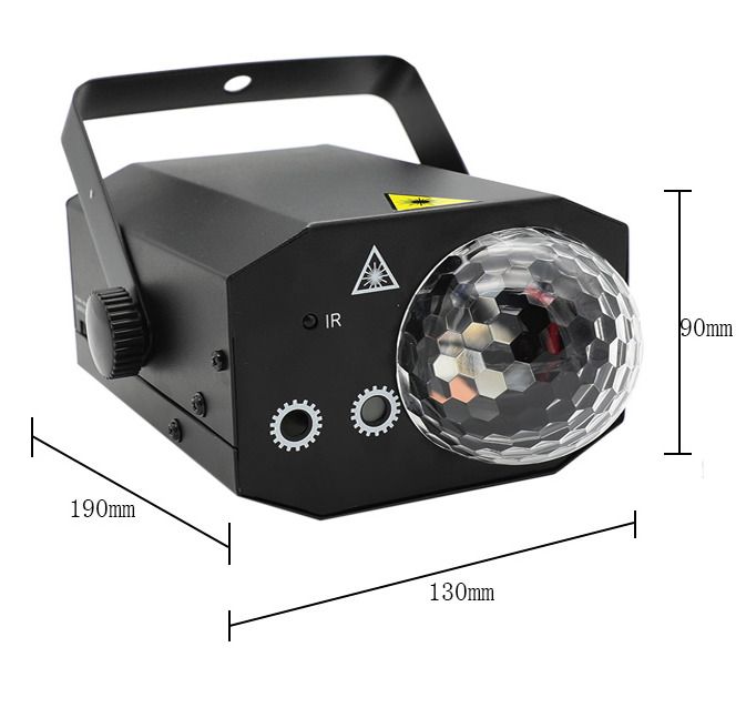 RGB Magic Disco Led Ball Laser Projector Party Light Music Stage Lighting for DJ Bar Club Home