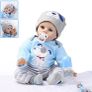 Reborn Dolls-22inch 55cm Realistic Baby Dolls,Soft Vinyl Silicone ,Reborn Dolls Boy,that Look Real Newborn Baby,Cute Baby Boy,Lifelike Baby Doll Weighted (FREE POSTAGE) Image 2