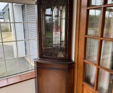 Antique Corner Glass Cabinet