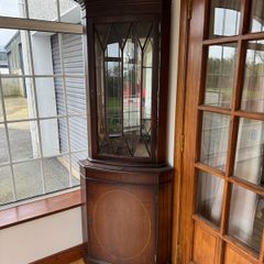 Antique Corner Glass Cabinet