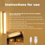 6pcs Motion Sensor Night Lights | USB Rechargeable, Stick-Anywhere Image 3