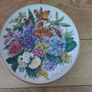plates porcelane wall decoration germany production floral flowers grande finale ursula band Image 3