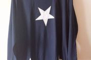 BNWT Zentex Navy Stars top/jumper size UK18 EUR46 Postage included