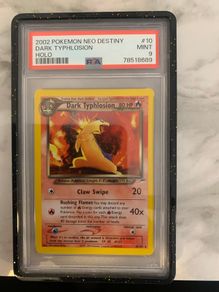 Pokemon card Dark Typhlosion Psa 9 holo Neo Destiny vintage