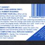 1991 Ireland 10 unit Irish Horse Racing Definitive Call Card with Schlumberger SC5 Chip, Dame Lane Address, Matt finish, White back, Flag, Barcode Used. Telecom Eireann card number 1033. Image 2