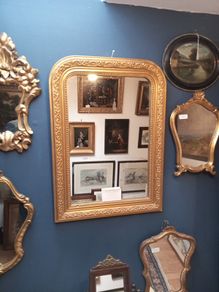 Antique French Gilt Wall Mirror c1900