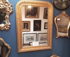 Antique French Gilt Wall Mirror c1900