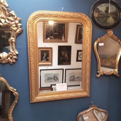 Antique French Gilt Wall Mirror c1900