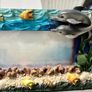 Marine Scene Picture Frame (Dolphins, Turtles, Fish) - Mexican Image 4