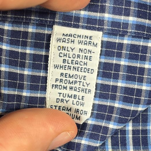 Ralph Lauren Mens Button Down Blake Shirt Blue Check - Size L
