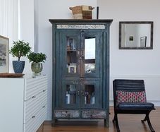 Vintage Indian cabinet/bookcase