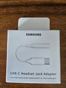 Genuine Samsung USB to 3.5mm headphone jack adapter