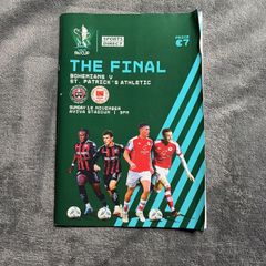 St Patrick athletic vs bohemians fc final match program