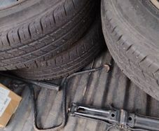14" 4x108 steelies and tyres