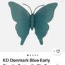 Vintage KD Denmark Butterfly brooch Image 2