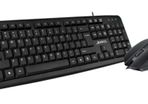 usb keyboard JEDEL Standard 104 USB Keyboard & Optical Mouse Set - Black (Retail Box) - G11