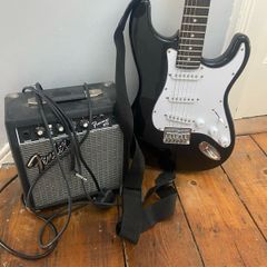 electric guitar and amp