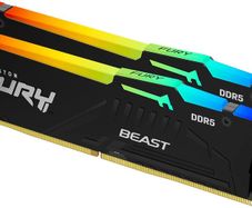 16GB DDR5 (8GBx2) Kingston FURY Beast 5600MT/s with RGB lighting