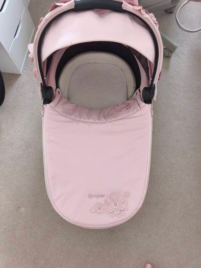 Cybex Priam Lux Carry Cot - Pale Blush