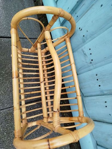 Vintage Bamboo magazine rack