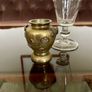 An Antique Japanese Meiji Period Brass And Copper Miniature Vase Image 8