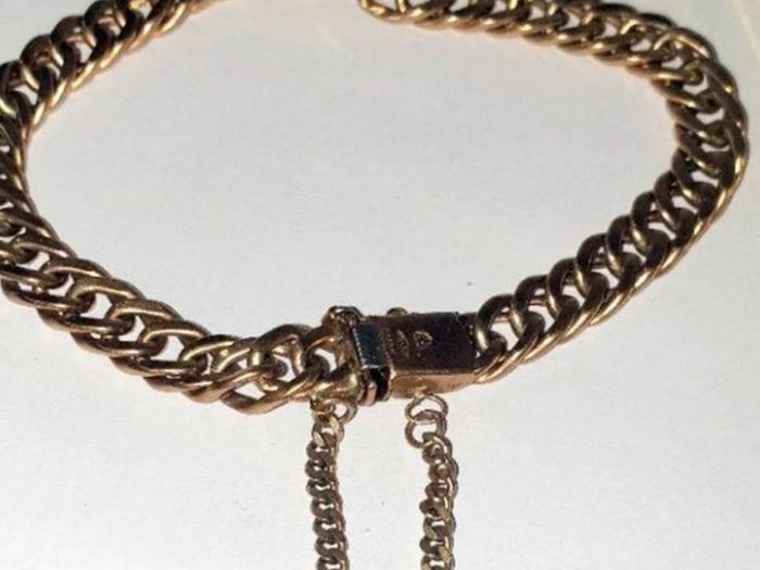 Vintage 9ct Gold Unisex Double-Curb Bracelet