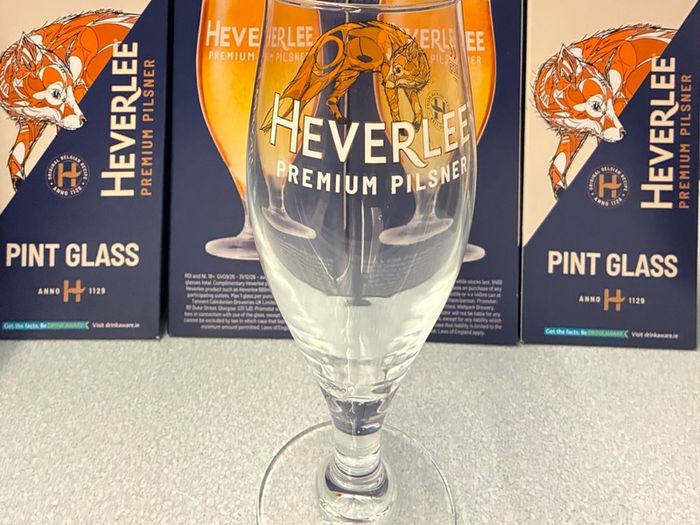 Heverlee Belgian beer pint glass duvel beer glass 330 ml Official Glass