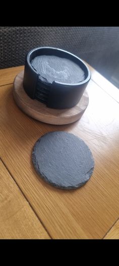 Handmade Industrial Slate Coaster Holder 6 Coasters