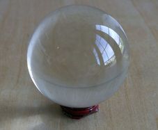 Clear crystal ball 78 mm