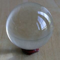Clear crystal ball 78 mm