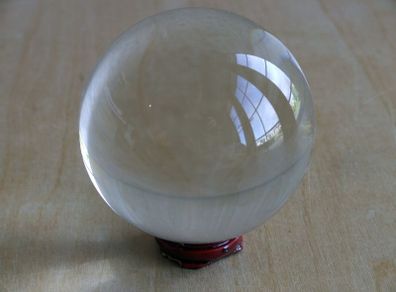 Clear crystal ball 78 mm