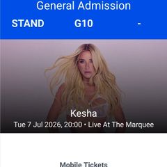 kesha standing ticket live at the marquee