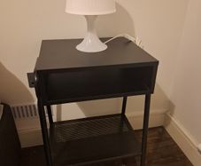 Ikea Setskog Bedside Table + Lamp