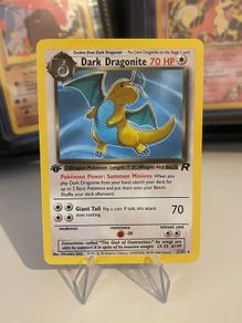 Dark Dragonite TR 22 1st Edition Vintage Pokemon Card